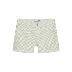 Abercrombie Kids Green & White Checkered Jean Shorts Size 15/16